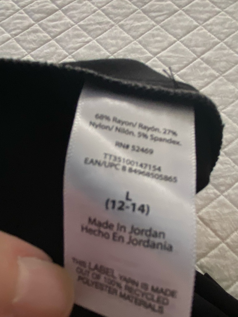 Time and Tru Black Ponte Pencil Skirt - Sleek Workwear Size L (12-14) - Picture 5 of 12
